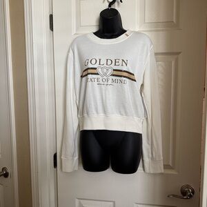 Spiritual Gangster Golden State of Mind cropped pullover